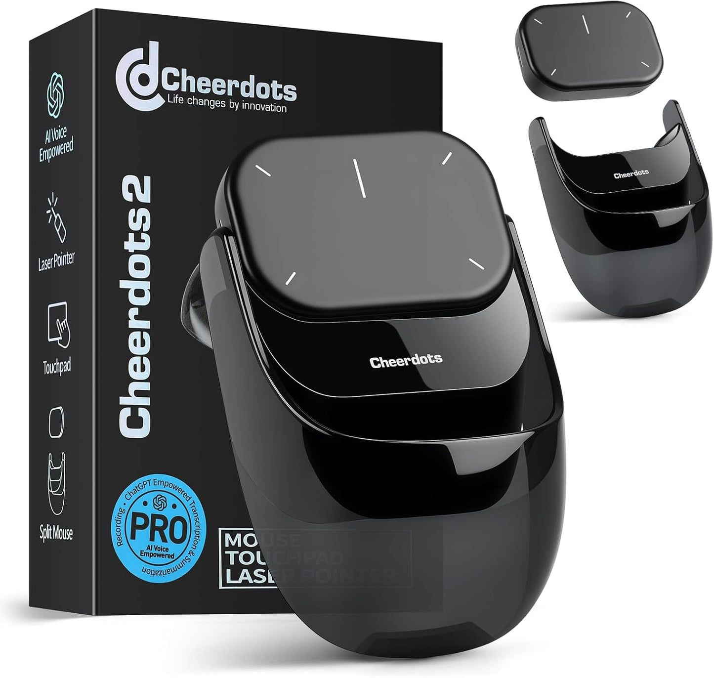 Magnetic Wireless Mouse With Recorder