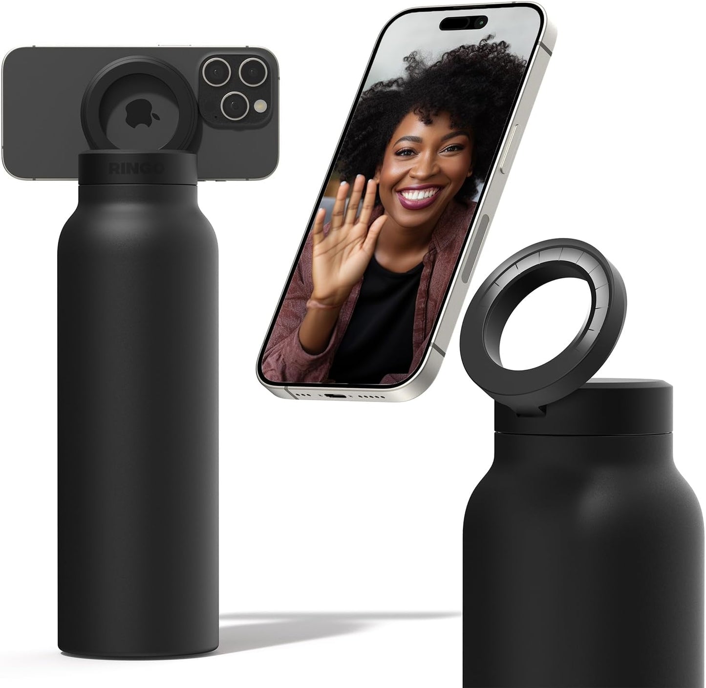 Magnetic Water Bottle & Phone Holder