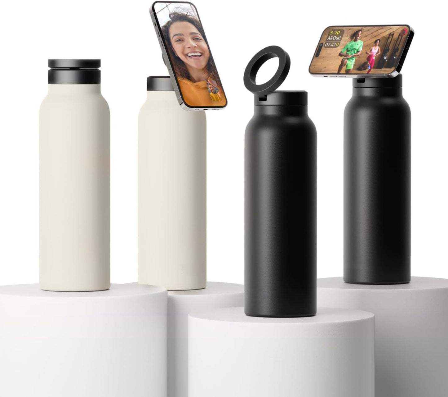 Magnetic Water Bottle & Phone Holder