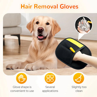 2-in-1 Pet Grooming & Hair Removal Gloves