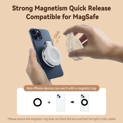 Built-In Mirror Magnetic Selfie Ring Light