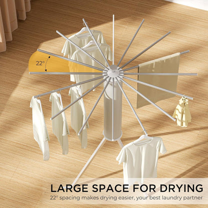 4-Layer Foldable 360° Rotating Clothe Drying Rack