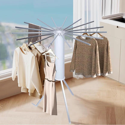 4-Layer Foldable 360° Rotating Clothe Drying Rack