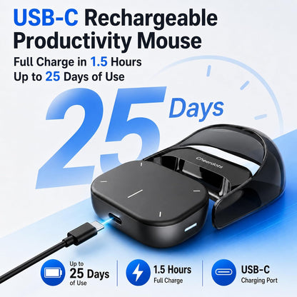 Magnetic Wireless Mouse With Recorder