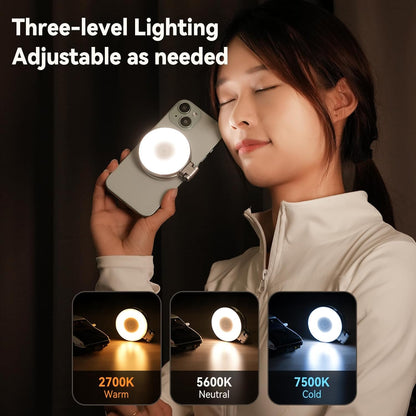 Built-In Mirror Magnetic Selfie Ring Light