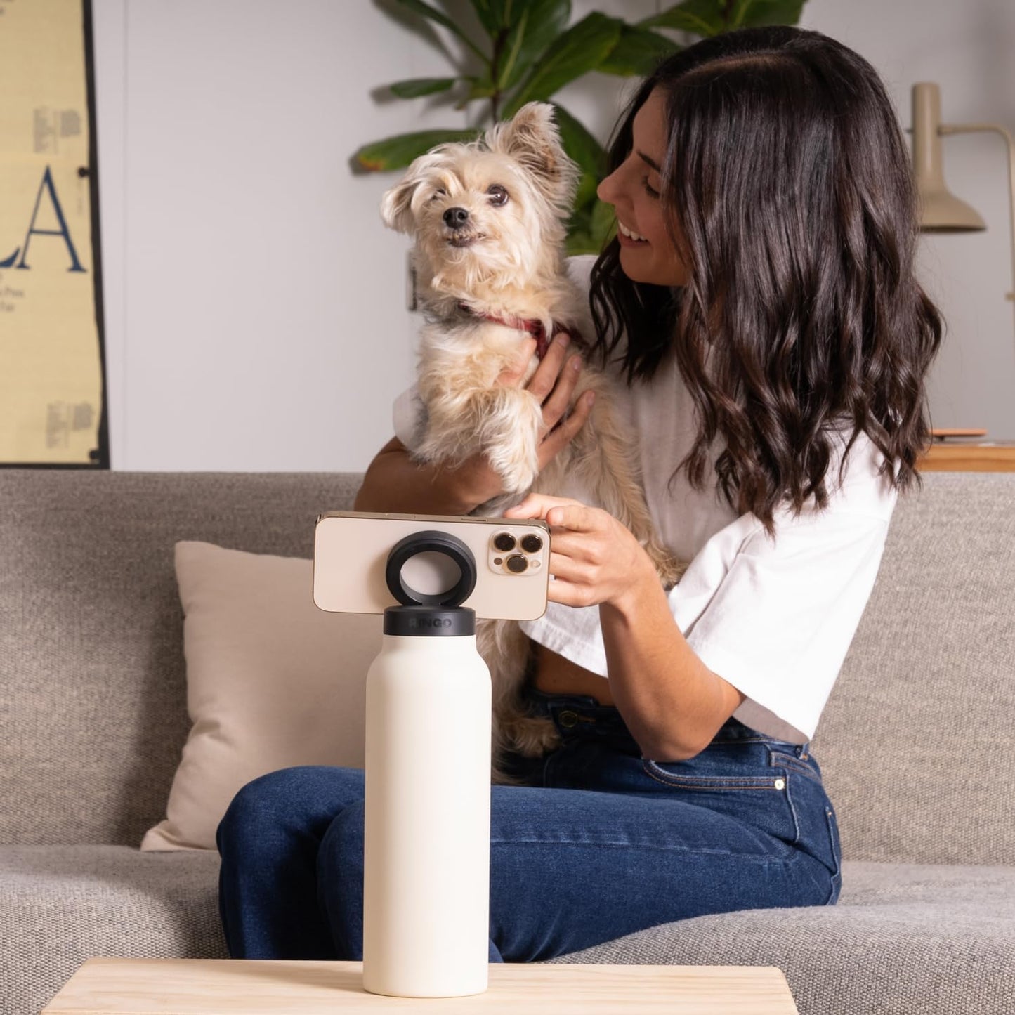 Magnetic Water Bottle & Phone Holder