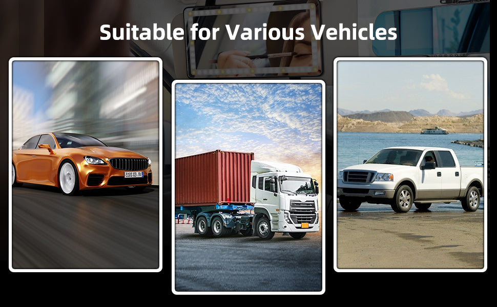 Car Sun Visor Makeup Mirror