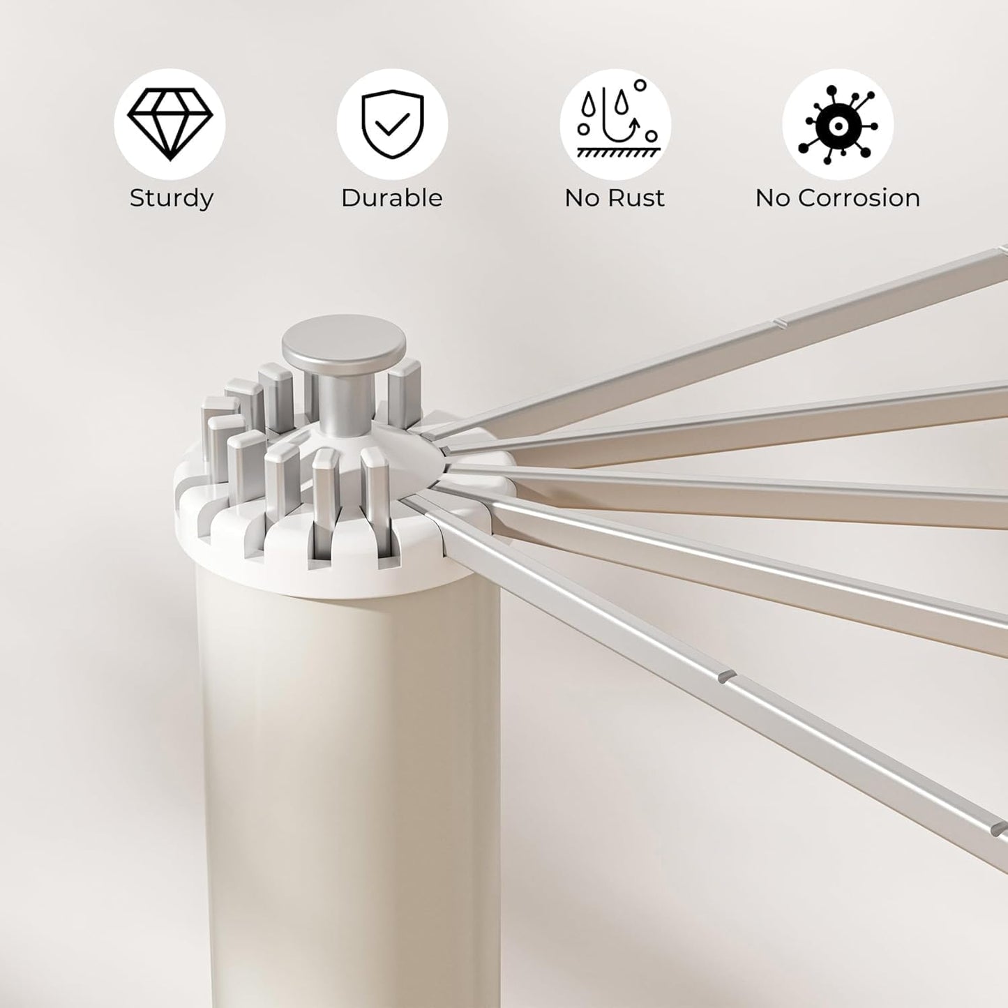 4-Layer Foldable 360° Rotating Clothe Drying Rack