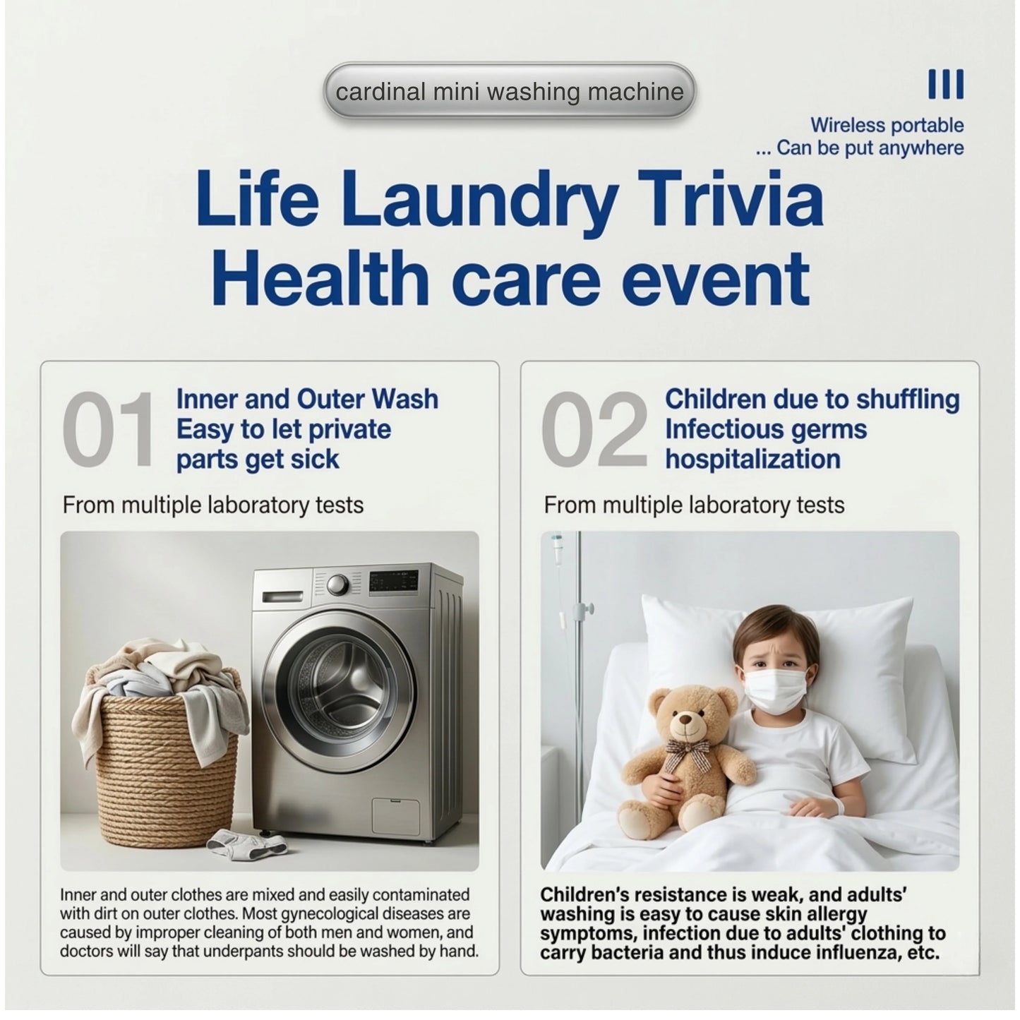 Portable Washing Machine (1.5L) Digital Display