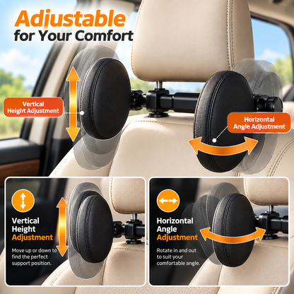 Adjustable Car Headrest Pillow