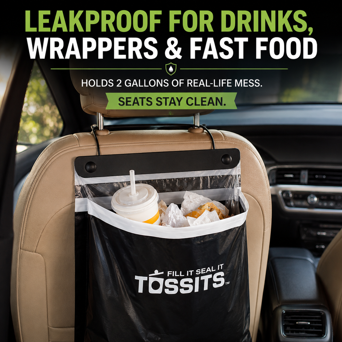 Self-Adhesive Car Trash Bags