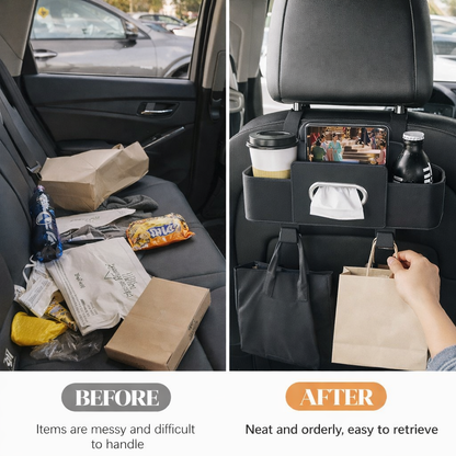 Car Multi-Function Backrest Storage Box