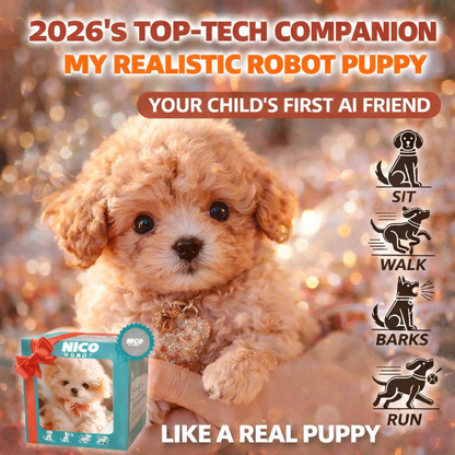 Plush Puppy Robot Toys | Walks, Barks, Shake Tail