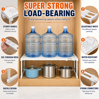 Extendable Wardrobe Shelf Organizer