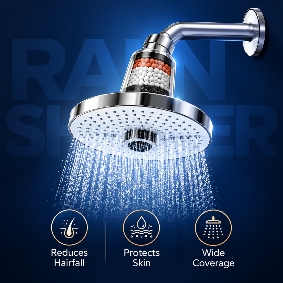 5-Mode Filtered High-Pressure Rain Shower