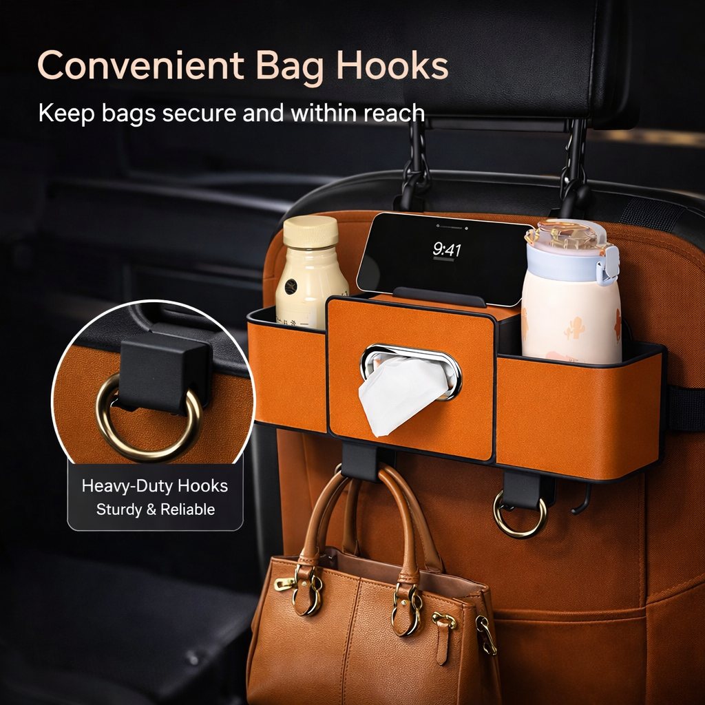 Car Multi-Function Backrest Storage Box