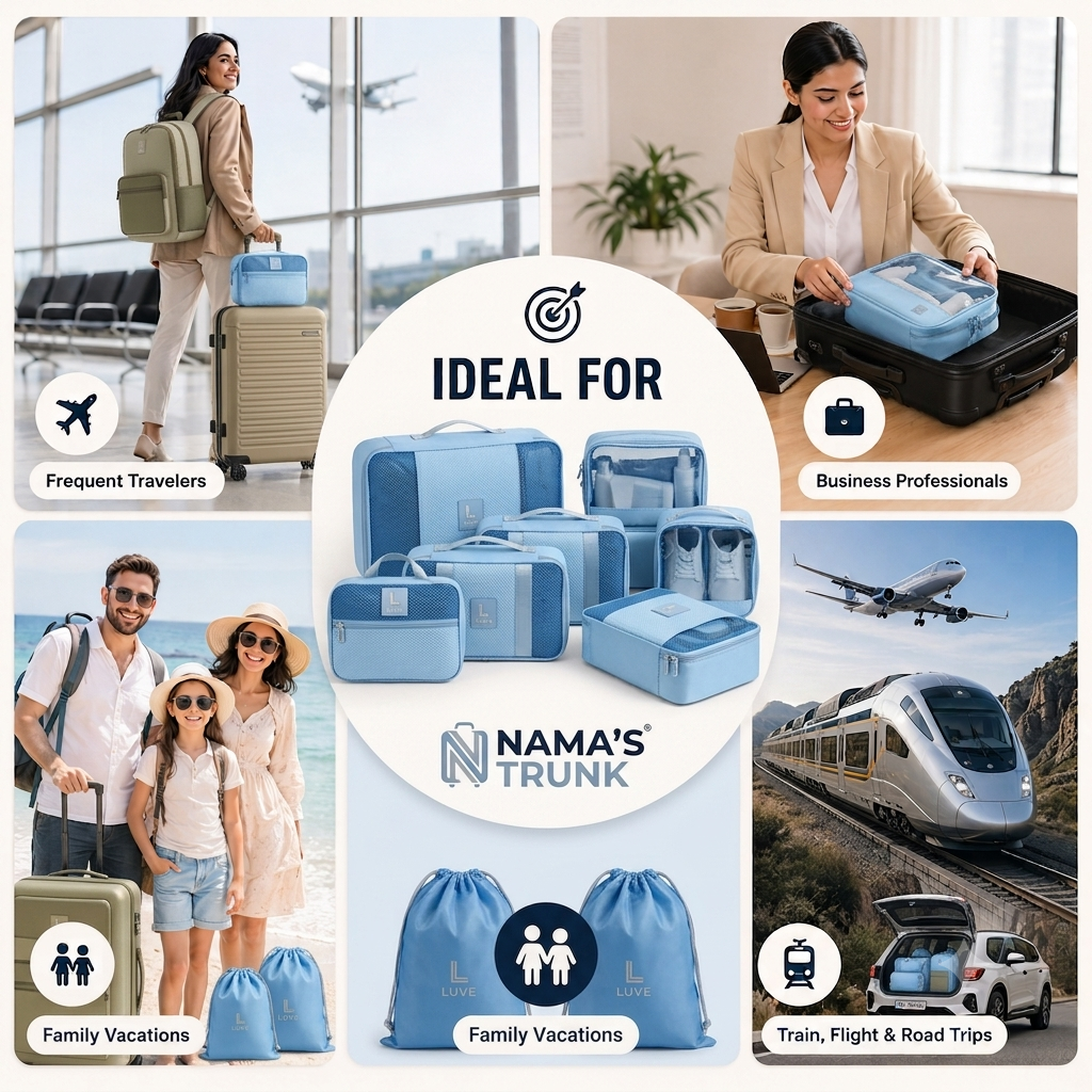 7-Piece Travel Organizer Packing Cube