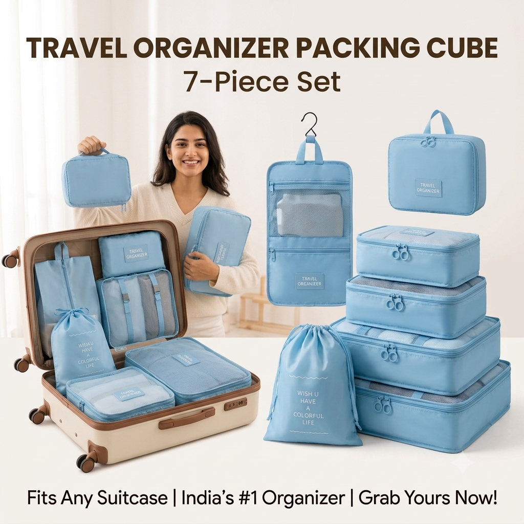 7-Piece Travel Organizer Packing Cube