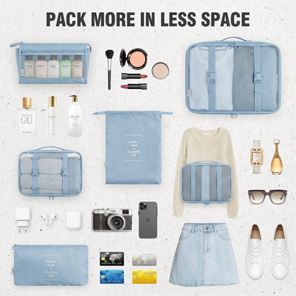 7-Piece Travel Organizer Packing Cube