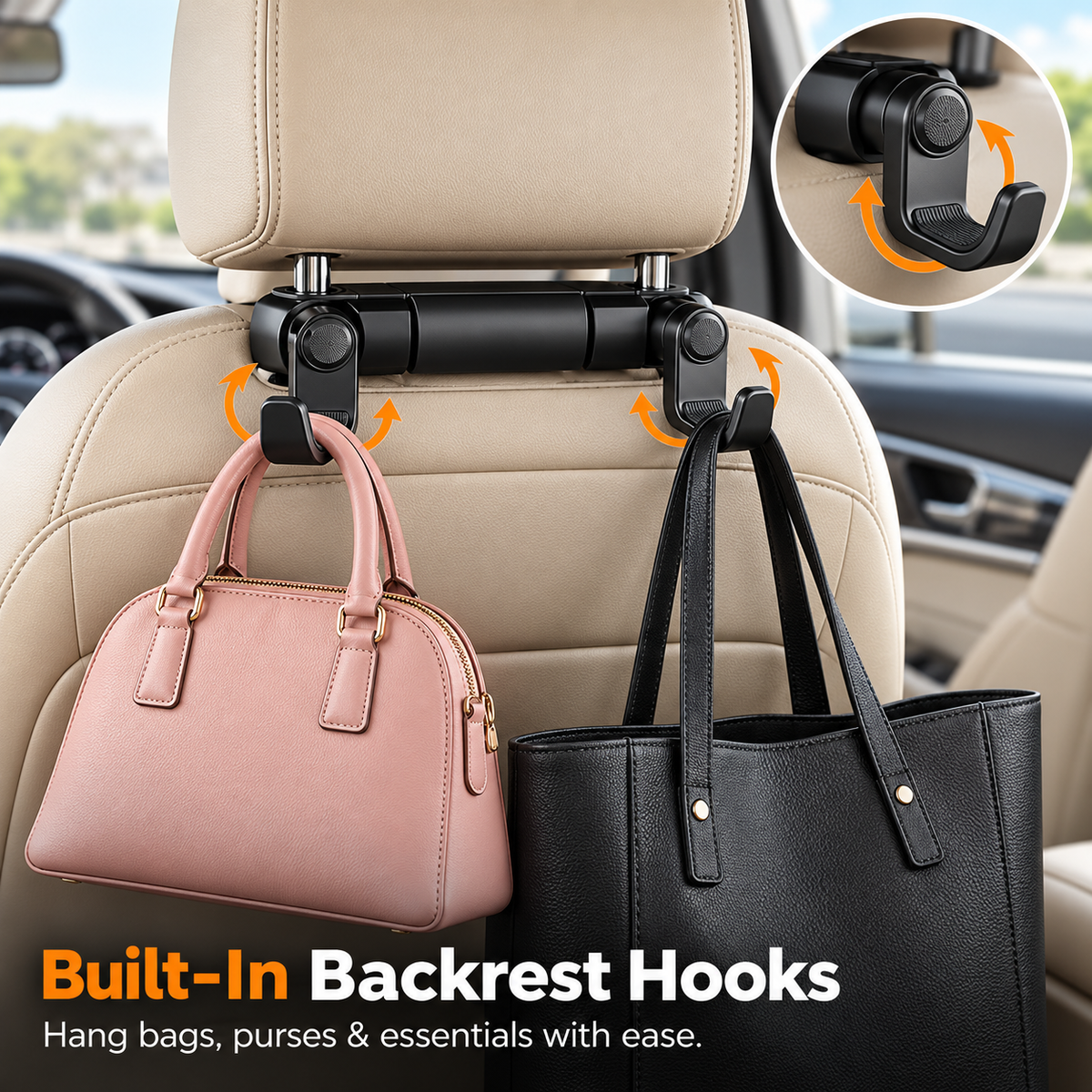 Adjustable Car Headrest Pillow