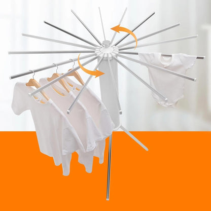 4-Layer Foldable 360° Rotating Clothe Drying Rack