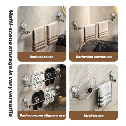 360° Rotating Retractable Towel & Shoe Rack