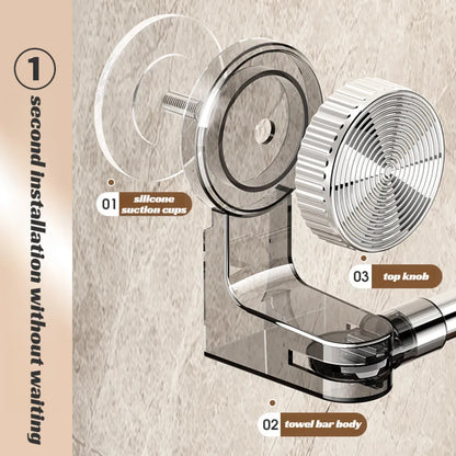 360° Rotating Retractable Towel & Shoe Rack