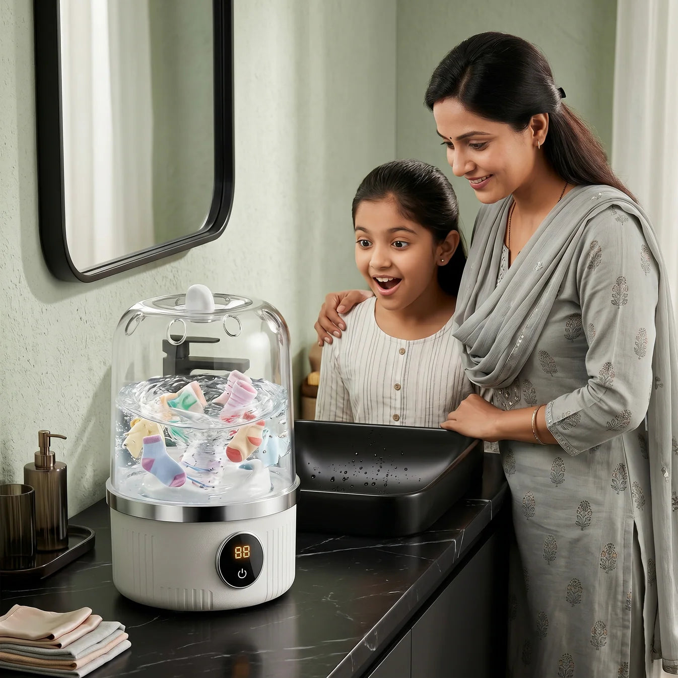 Portable Washing Machine (1.5L) Digital Display