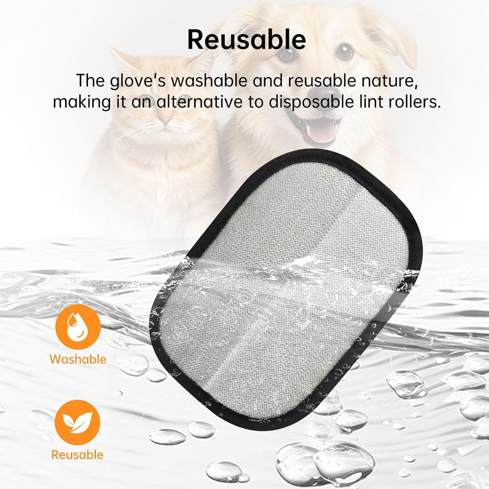 2-in-1 Pet Grooming & Hair Removal Gloves