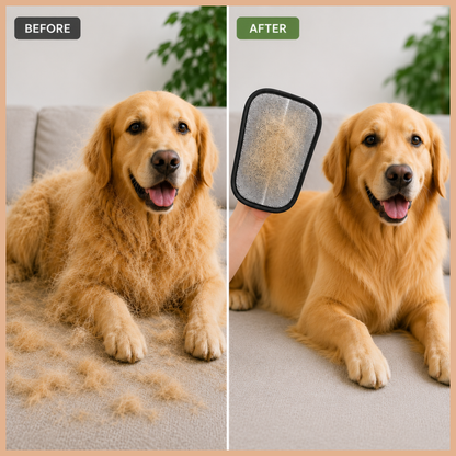 2-in-1 Pet Grooming & Hair Removal Gloves