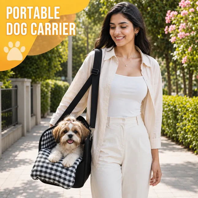 2-in-1 Pet Carrier & Console Pet Car Seat for Small Dogs and Cats