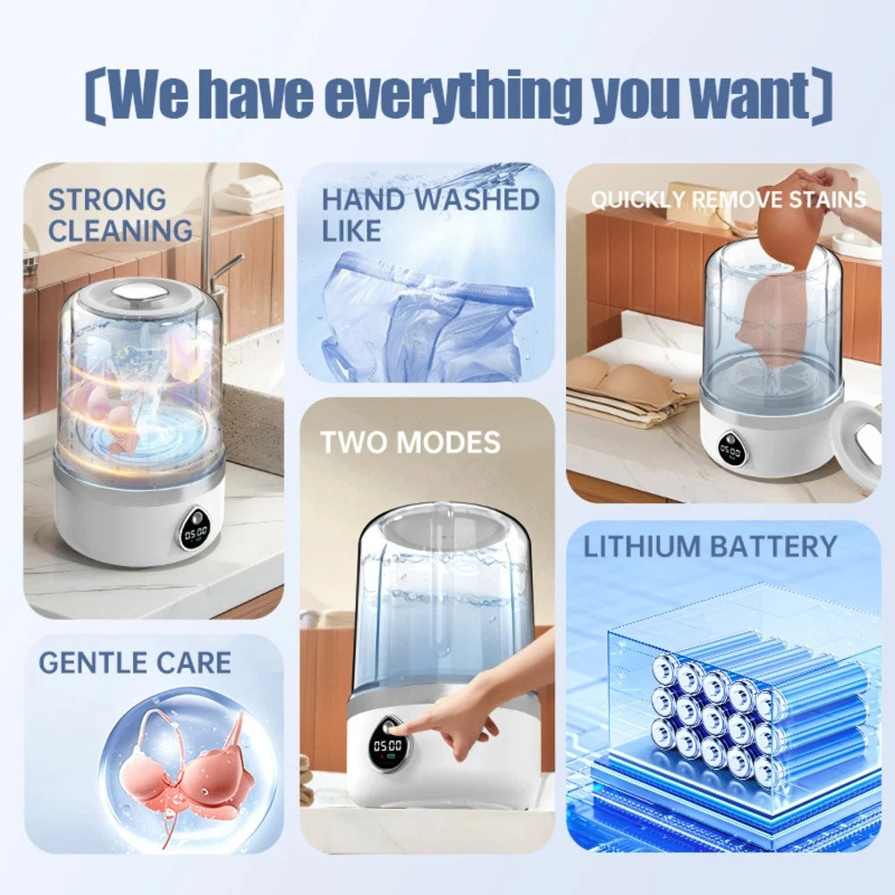 Portable Washing Machine (1.5L) Digital Display