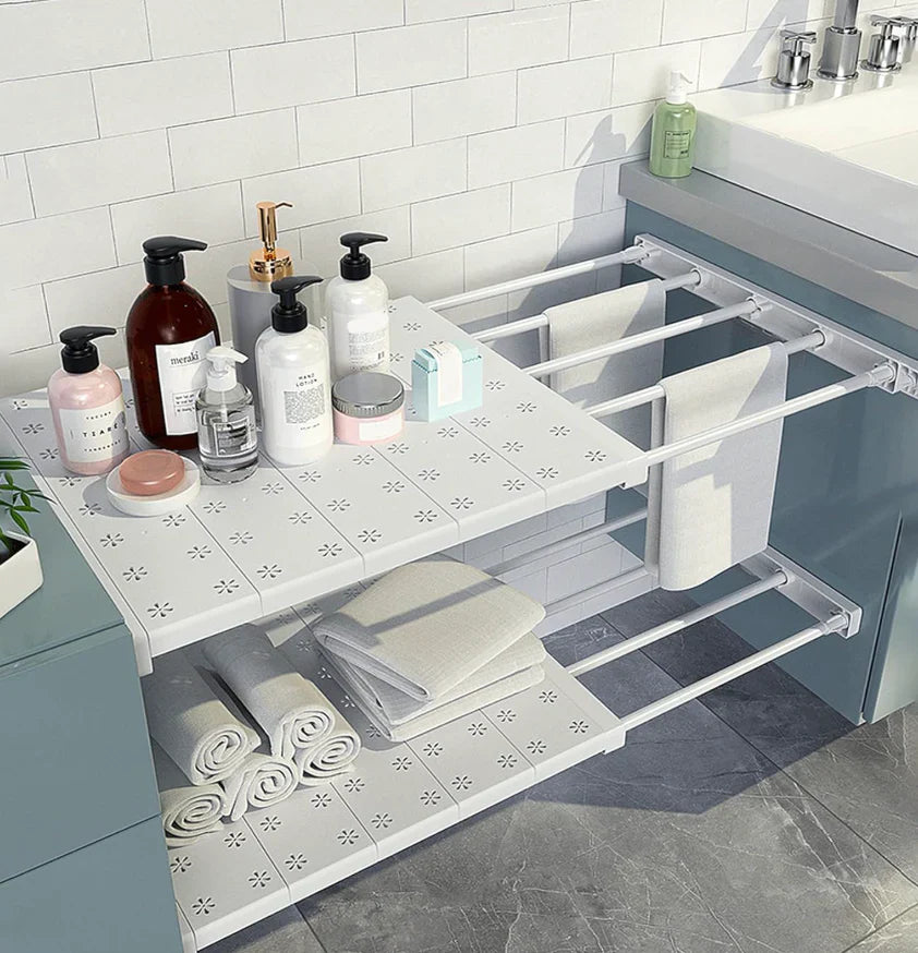 Extendable Wardrobe Shelf Organizer