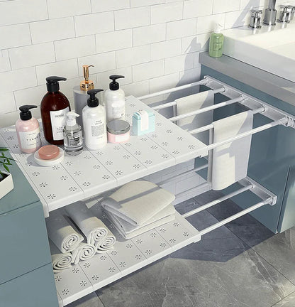 Extendable Wardrobe Shelf Organizer